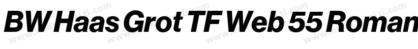 BW Haas Grot TF Web 55 Roman字体转换